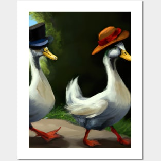 Two ducks Posters and Art